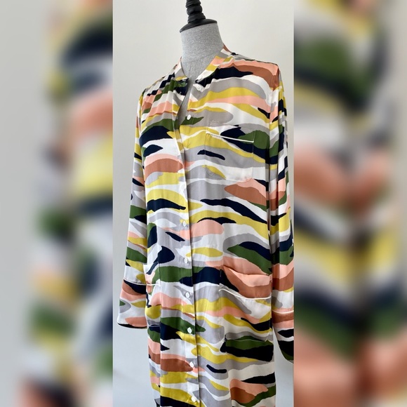 RARE Equipment Camo Silk Dress - Picture 3 of 8